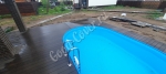 Укладка террасной доски Good Cover Стандарт в зоне барбекю с бассейном