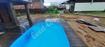 Укладка террасной доски Good Cover Стандарт в зоне барбекю с бассейном