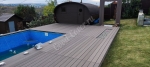 Подиум для бассейна с встроенными декоративными грядками из Good Cover Стандарт венге