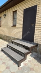 Входная уличная лестница на 3 ступени из декинга Good Cover графит